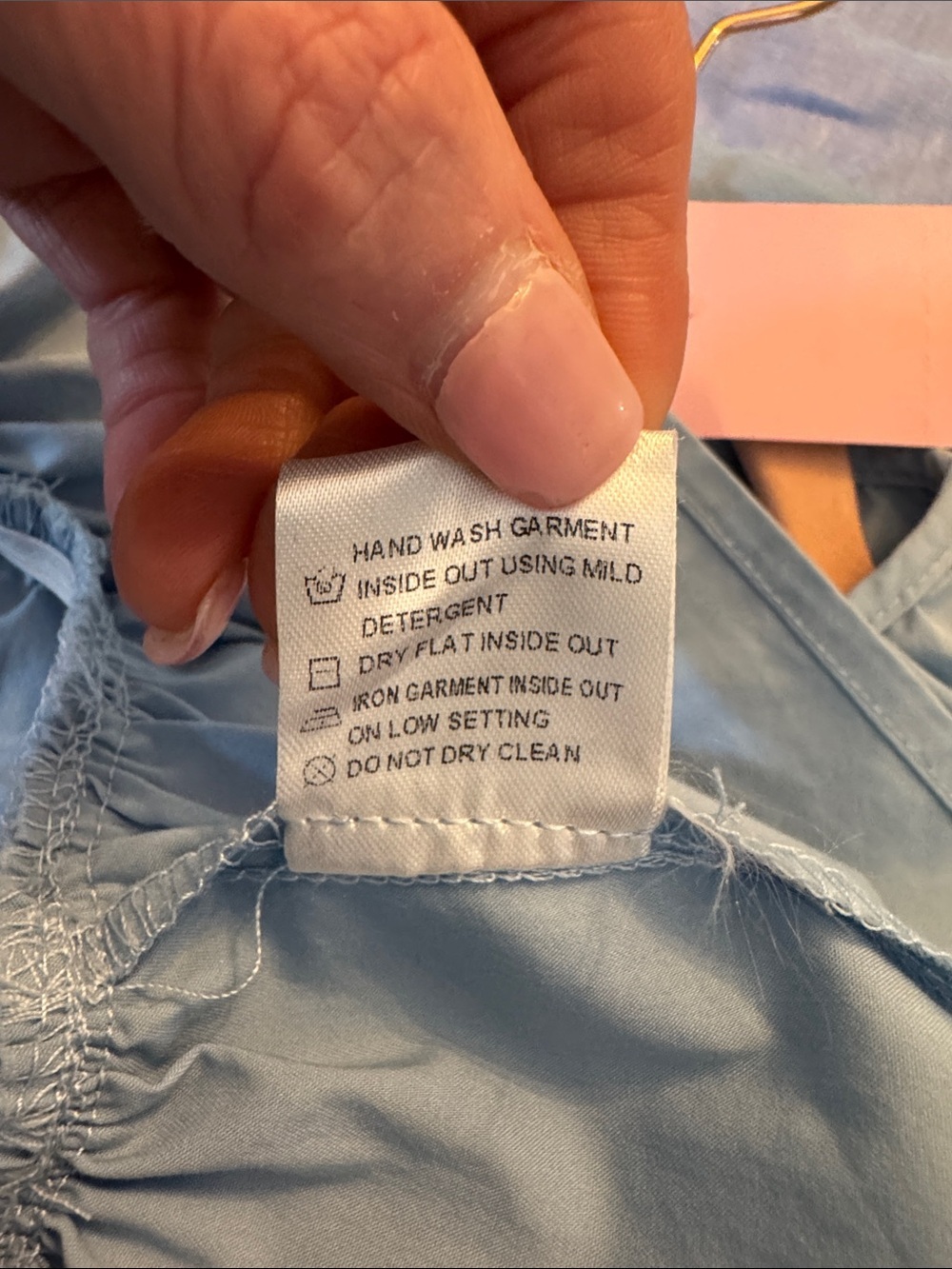 Strut & Bolt Women's Light Blue Ruffle Wrap Blouse size small - Picture 7 of 7